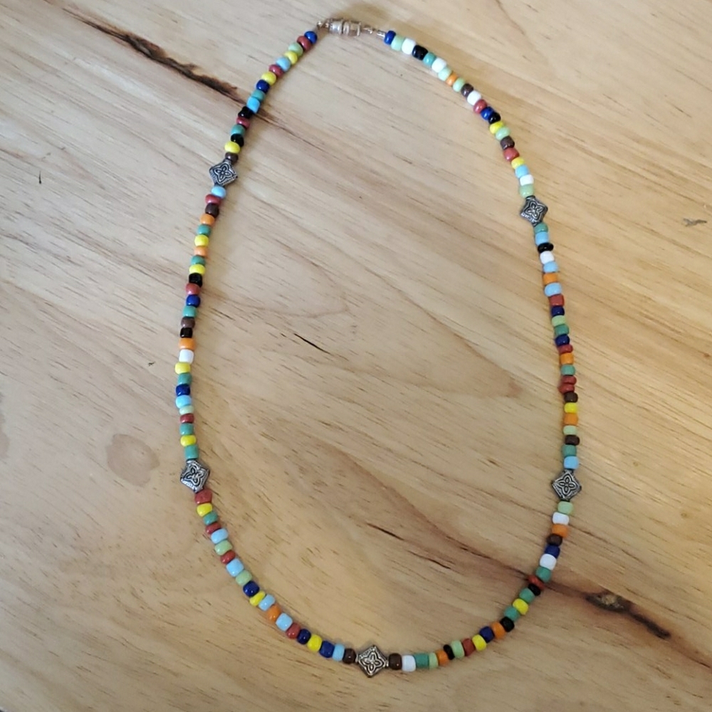 Multi Colored Beaded Necklace